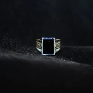 Black Stone set in 925 silver