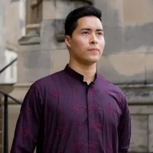 Embroidered Maroon Kurta Suit