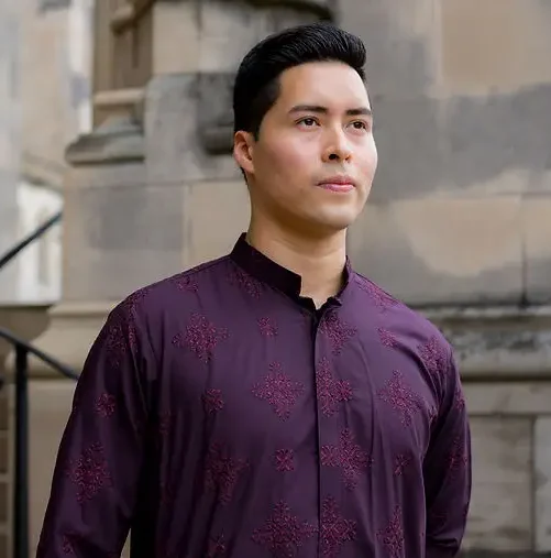 Embroidered Maroon Kurta Suit