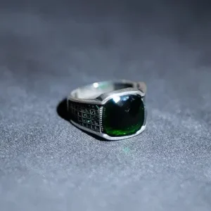 Gem Encrusted Green Ring