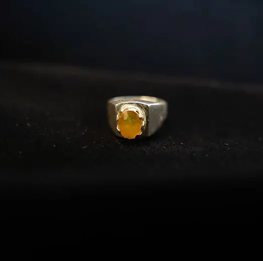 Yellow Sapphire Stone set in Silver