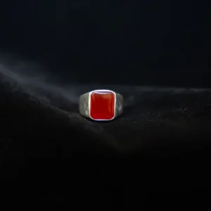 Red Stone in 925 Silver