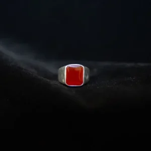 Red Stone in 925 Silver