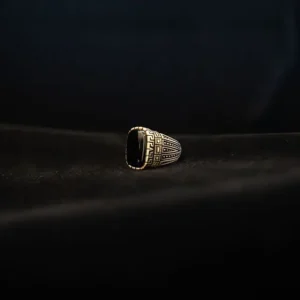 Black Stone set in 925 silver