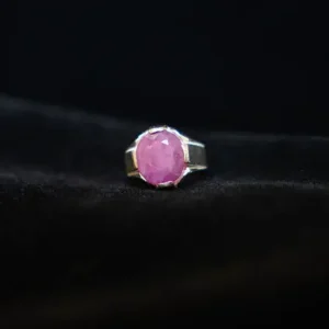 Genuine Ruby Stone in Pure Silver