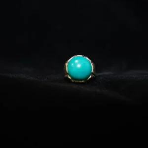 Genuine Turquoise Stone in Pure Silver