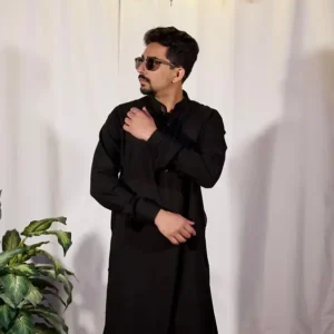 Rich Black Kameez Shalwar