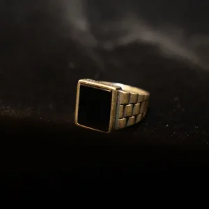 Black Stone in 925 Silver